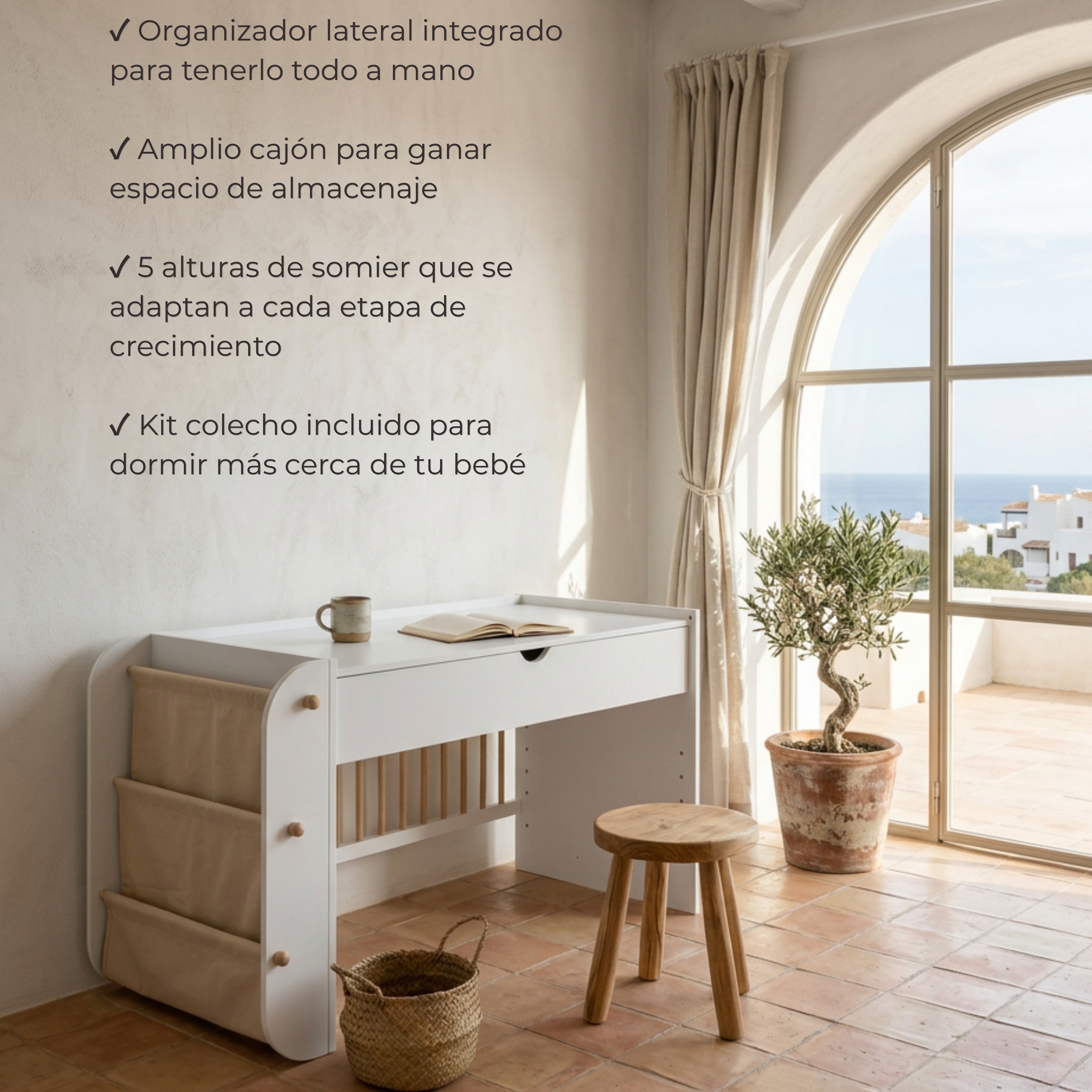Una cuna que crece con ellos y se transforma para acompañar cada una de sus etapas 🤍
Desde sus primeros sueños hasta sus nuevas aventuras, su diseño evolutivo se adapta a las necesidades de cada momento, convirtiéndose en cuna, sofá y espacio de juego.
Además, su organizador lateral, el amplio cajón y el kit colecho incluido la convierten en la aliada perfecta para el día a día de las familias.
Porque algunos muebles no solo forman parte de una habitación, sino también de los recuerdos que se crean en ella ✨